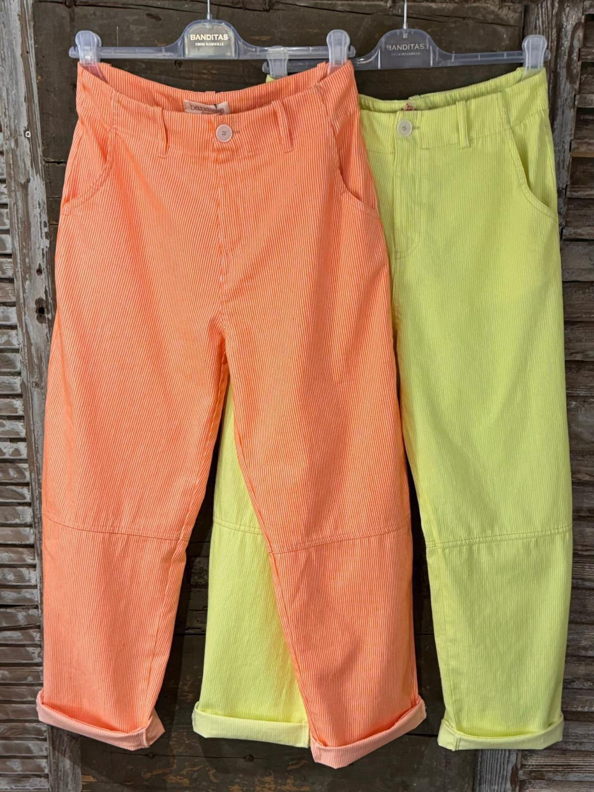 Pantalon Fiesta Naranjo y Amarillo