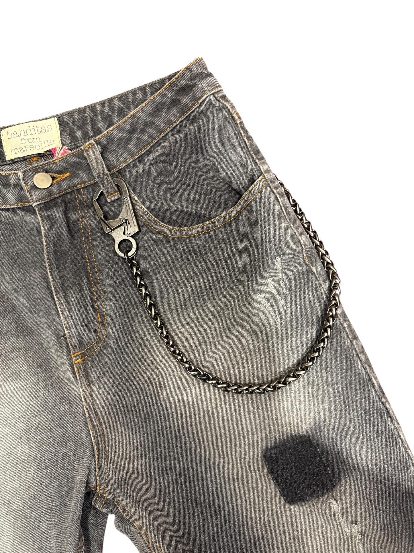 Cadena Pantalon Pepa Acero Oscura