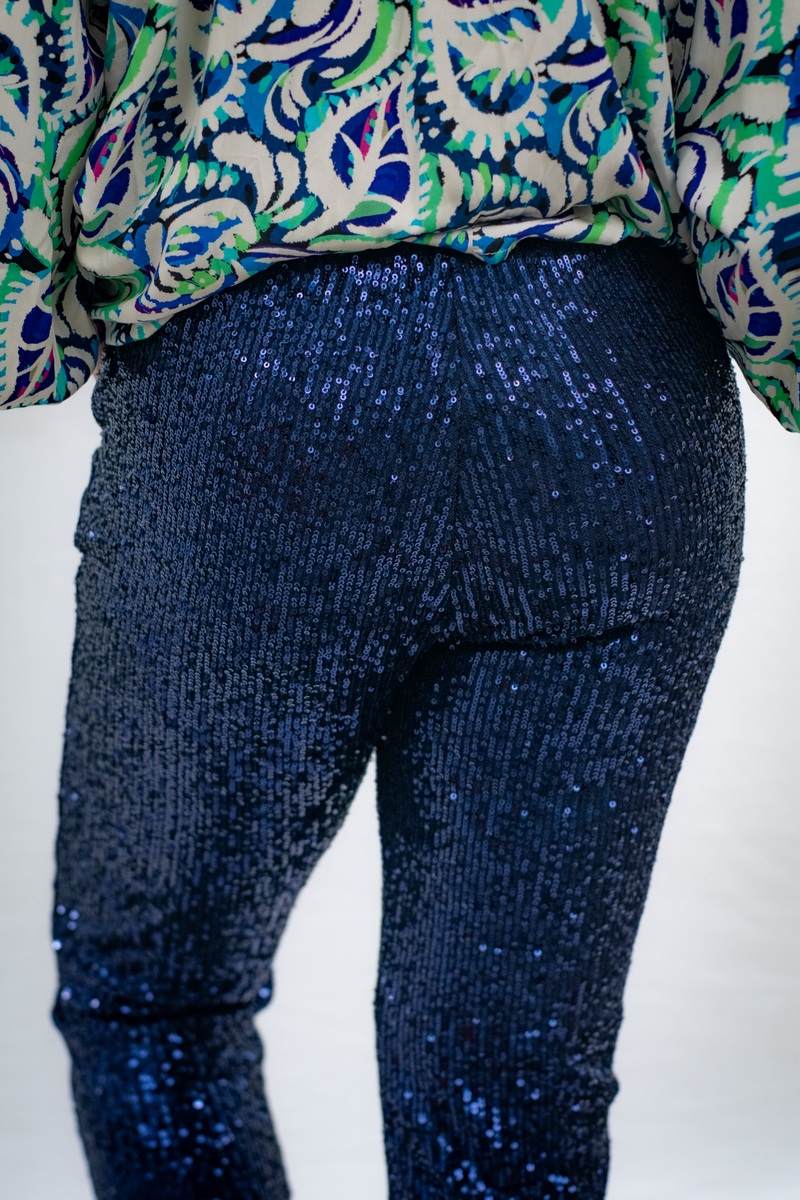 Pantalón Azul Lentejuelas