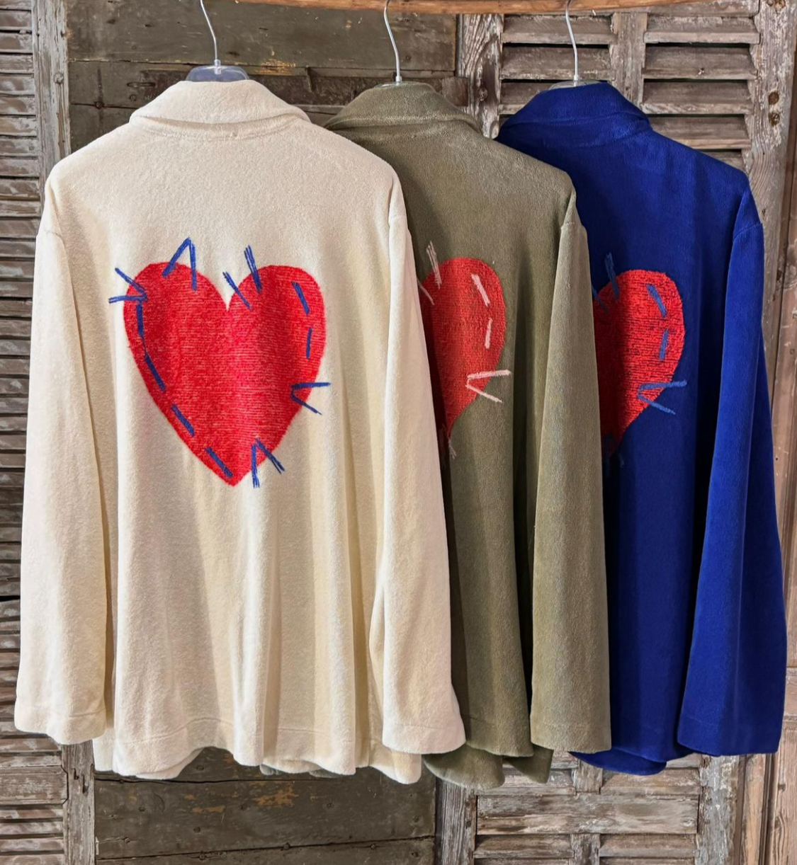 Chaqueta Pepino Oliva, Azul y Crema