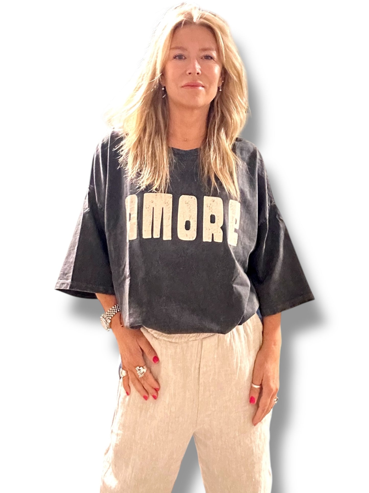 Polera Amore negra