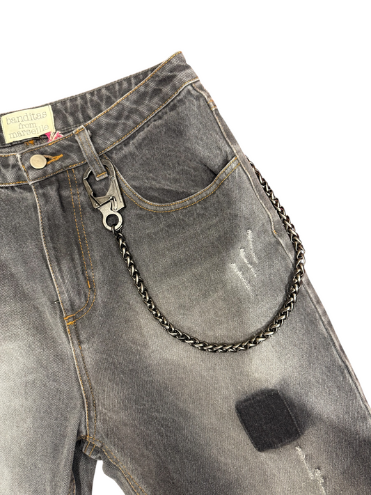 Cadena Pantalon Pepa Acero Oscura