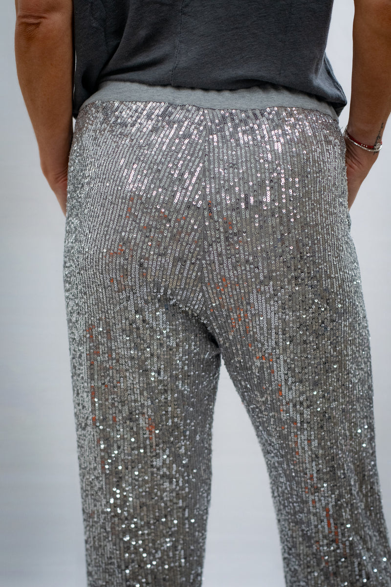 Pantalon lentejuelas Plata