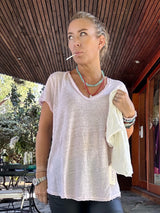 Polera DOMINGA Rosa Pálido